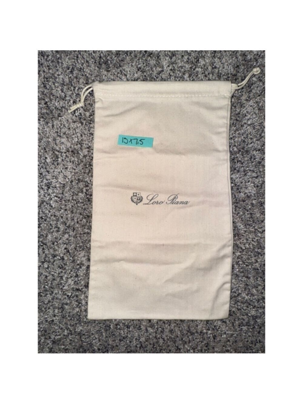 Unisex Loro Piana Beige One Size Drawstring Dust Storage Bag